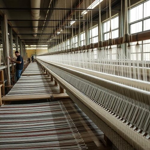 Home textile weaving factory in India
